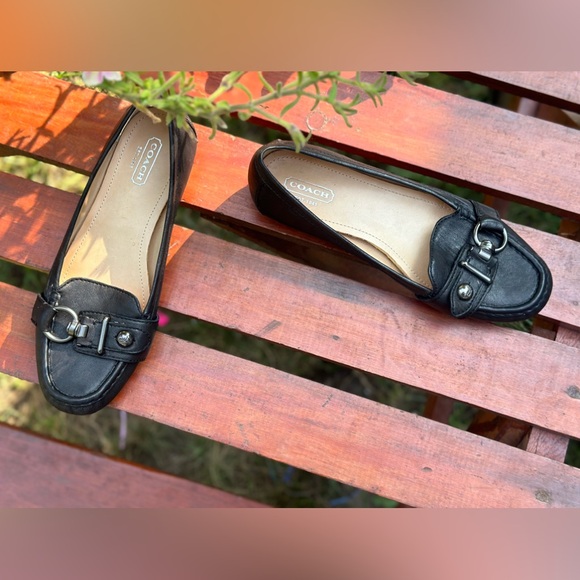 Coach Turn Lock Accented Genuine Leather Loafers SZ US 7B - Picture 6 of 14